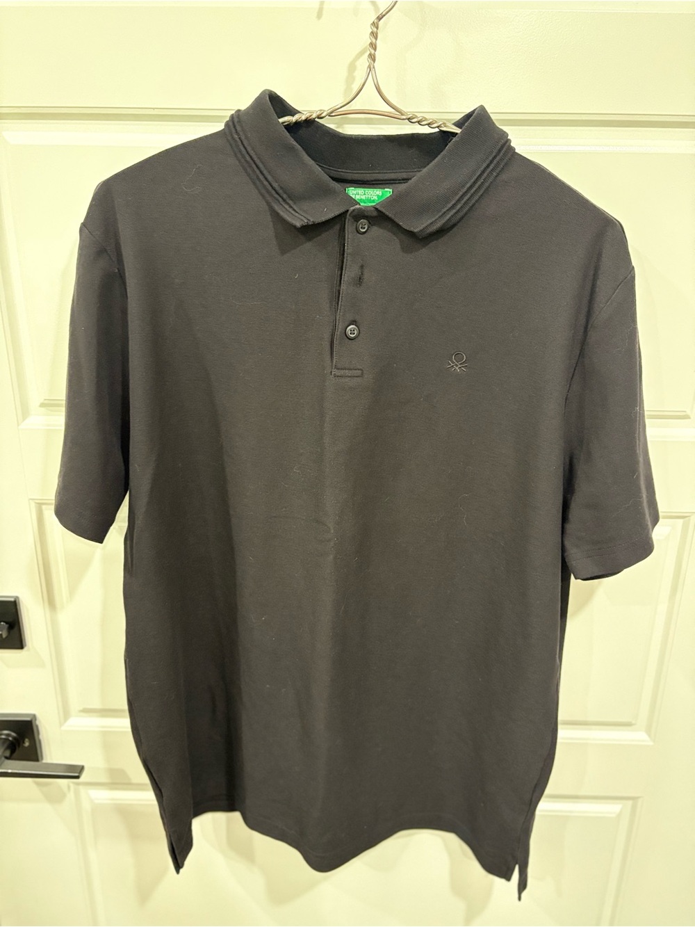 United Colors Of Benetton Black Polo Shirt